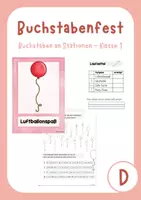 Vorschau - Arbeitsblätter - Abschluss der Buchstabenmission - Buchstabenfest - Deckblatt