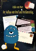 Vorschau - Stundenentwürfe - Der Aufbau des Briefes und des Briefumschlags (Deutsch, Klasse 5/6) - Deckblatt