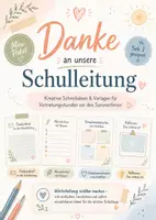 Vorschau - Arbeitsblätter - Danke an unsere Schulleitung – Wertschätzende Briefe, Komplimentekarten & kreative Dankeschön-Ideen für die letzten Schultage | Sek I - Deckblatt