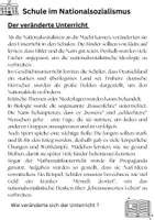 Vorschau - Arbeitsblätter - Schule im Nationalsozialismus - Seite 1