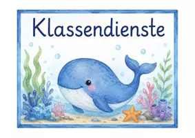 Vorschau - Poster - Walklasse - Klassendienste - Schilder und Dienstkärtchen - Seite 1