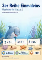 Vorschau - Arbeitsblätter - 3er Reihe Einmaleins | Mathematik Klasse 2 | 7 Arbeitsblätter als PDF - Deckblatt