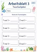 Vorschau - Arbeitsblätter - 3er Reihe Einmaleins | Mathematik Klasse 2 | 7 Arbeitsblätter als PDF - Seite 3
