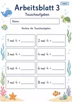 Vorschau - Arbeitsblätter - 4er Reihe Einmaleins | Mathematik Klasse 2 | 7 Arbeitsblätter als PDF - Seite 3