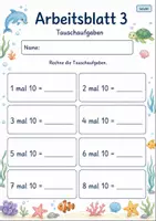 Vorschau - Arbeitsblätter - 10er Reihe Einmaleins | Mathematik Klasse 2 | 7 Arbeitsblätter als PDF - Seite 3