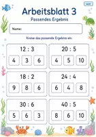 Vorschau - Arbeitsblätter - Division Klasse 2 | Mathematik Klasse 2 | 7 Arbeitsblätter als PDF - Seite 3
