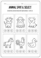 Aperçu - Feuilles d'exercices - 12 Fiches : Beginning Sounds (Anglais) - Page 1