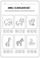 Aperçu - Feuilles d'exercices - 12 Fiches : Beginning Sounds (Anglais) - Page 2