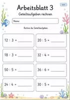 Vorschau - Arbeitsblätter - Division einführen | Mathematik Klasse 2 | 7 Arbeitsblätter als PDF - Seite 3