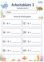 Vorschau - Arbeitsblätter - Verteilen Klasse 2 | Mathematik Klasse 2 | 7 Arbeitsblätter als PDF - Seite 3