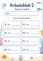 Vorschau - Arbeitsblätter - Geteiltaufgaben üben | Mathematik Klasse 2 | 7 Arbeitsblätter als PDF - Seite 2
