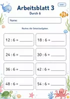 Vorschau - Arbeitsblätter - Geteiltaufgaben üben | Mathematik Klasse 2 | 7 Arbeitsblätter als PDF - Seite 3