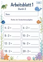 Vorschau - Arbeitsblätter - Einsdurcheins Klasse 2 | Mathematik Klasse 2 | 7 Arbeitsblätter als PDF - Seite 1