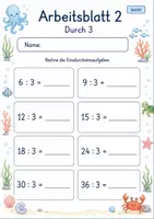Vorschau - Arbeitsblätter - Einsdurcheins Klasse 2 | Mathematik Klasse 2 | 7 Arbeitsblätter als PDF - Seite 2