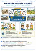 Vorschau - Arbeitsblätter - Gesellschaftsfächer Basischeck Klasse 5 bis 6 - Deckblatt