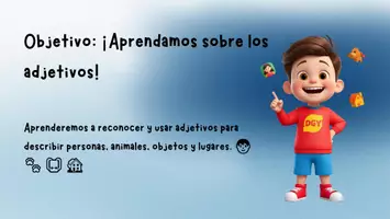 Vista previa - Hojas de trabajo - Los adjetivos: palabras que describen. - página 1