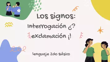 Vista previa - Hojas de trabajo - Los signos de interrogación y exclamación - Portada