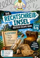 Vorschau - Stationenlernen - Rechtschreibung Escape Room Klasse 5/6 - Deckblatt