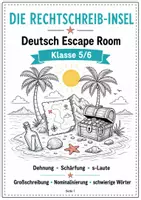 Vorschau - Stationenlernen - Rechtschreibung Escape Room Klasse 5/6 - Seite 1