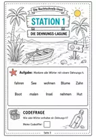 Vorschau - Stationenlernen - Rechtschreibung Escape Room Klasse 5/6 - Seite 3
