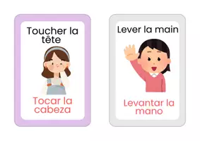 Vista previa - Juegos / Gamificación - Simon dit en frances flashcards para clase - página 1