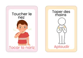 Vista previa - Juegos / Gamificación - Simon dit en frances flashcards para clase - página 3