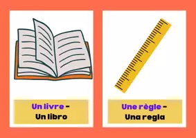 Vista previa - Juegos / Gamificación - Les objets de la classe: Flashcards de Vocabulario FLE - página 3