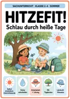 Vorschau - Stundenentwürfe - Hitzeschutz im Sommer: Unterrichtsstunde für Klasse 2-4 - Deckblatt
