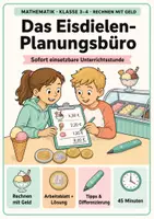 Vorschau - Stundenentwürfe - Euro und Cent: Eisdielen-Planungsbüro für Klasse 3/4 - Deckblatt