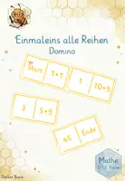 Vorschau - Spiele - Einmaleins Domino - alle Reihen 2./3.Klasse - Deckblatt