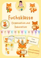 Vorschau - Bildkarten - Fuchsklasse - Dekoration und Organisation - Deckblatt