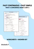 Vorschau - Arbeitsblätter - Past Continuous + Past Simple - Coincidences - More 3 Unit 2 - Deckblatt