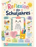 Vorschau - Arbeitsblätter - Reflexion Schuljahresende - ab Klasse 2 - Deckblatt