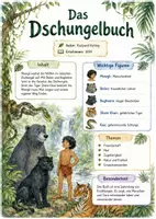 Vorschau - Arbeitsblätter - Lernposter + Arbeitsblätter zum Thema "Das Dschungelbuch" + Lösung & MP3 + Mindmap + Infografik - Deckblatt