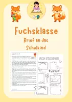 Vorschau - Anderer Materialtyp - Fuchsklasse - Brief an das Schulkind - Deckblatt