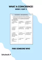 Vorschau - Spiele - Find someone who - What A Coincidence (More 3 Unit 2) - Deckblatt
