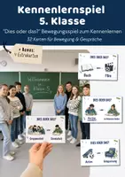 Vorschau - Spiele - Dies oder das Kennenlernspiel 5. Klasse | Kennenlernen neue Klasse 5 | Schulstart weiterführende Schule - Deckblatt