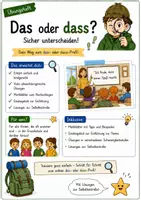 Vorschau - Stundenentwürfe - das oder dass? – Übungsheft mit Lösungen und QR-Code-Challenge - Seite 1