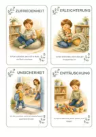 Vorschau - Bildkarten - Gefühle & Emotionen – 36 Premium Bildkarten (A6) im Aquarell-Stil - Seite 3