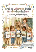 Vorschau - Poster - Großes Urkunden-Paket für die Grundschule – 22 Urkunden für besondere Momente - Deckblatt