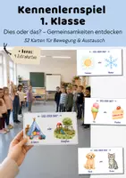 Vorschau - Spiele - Kennenlernspiele kostenlos Klasse 1 | Dies oder das Kennenlernspiel | Bewegungsspiel Einschulung | Kennenlernen 1. Klasse - Deckblatt