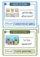 Προεπισκόπηση - Φύλλα εργασίας - Past Simple Questions (Visual Cards) - Σελίδα 1