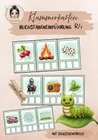 Vorschau - Stationenlernen - Klammerkarten Buchstabeneinführung R - Deckblatt