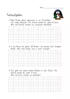 Vorschau - Arbeitsblätter - Textaufgaben Klasse 2 (bis Division ohne Rest) - Deckblatt