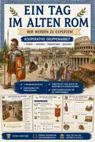 Vorschau - Stundenentwürfe - 🏛️Altes Rom | Unterrichtspaket „Ein Tag im alten Rom“ | Gruppenarbeit Geschichte GPG - Deckblatt