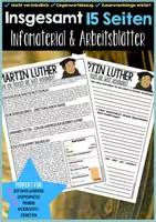 Vorschau - Unterrichtsreihen - Die Reformation Infomaterial & Arbeitsblätter | Martin Luther, Buchdruck, Missstände, Unterschied Katoliken & Protestanten, Heinrich VIII. - Seite 1