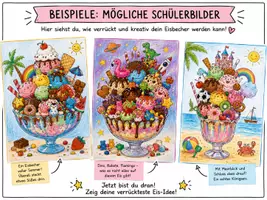 Vorschau - Stundenentwürfe - 🍨 Der verrückteste Eisbecher der Welt – Kreativer Zeichenauftrag für den Kunstunterricht - Sommer Kunststunde - Seite 3