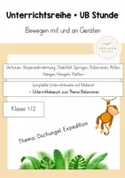 Vorschau - Stundenentwürfe - Unterrichtsreihe Gerätelandschaften & UB-Stunde Balancieren - Deckblatt