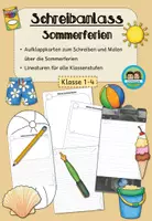 Vorschau - Arbeitsblätter - Sommerferien - Schreibanlass (Klasse 1-4) #50mal50byextraklasse - Seite 1