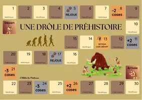 Aperçu - Apprentissages en autonomie - Jeu de plateau Préhistoire - Page de couverture